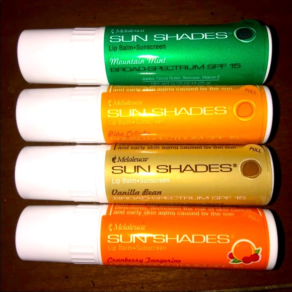Melaleuca Makeup 4 X Melaleuca Lip Balm Sampler Gift Set Sun Shades